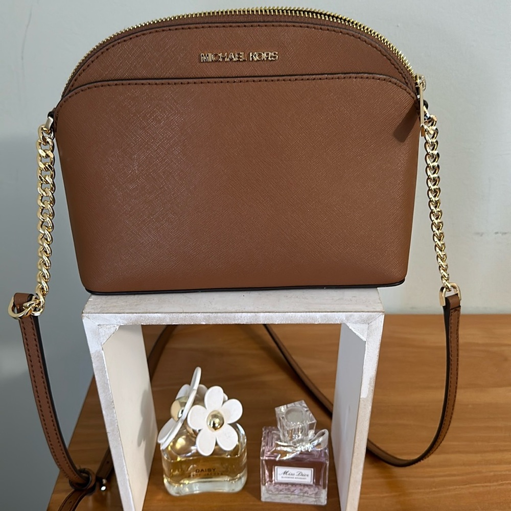 Brown Michael Kors crossbody purse